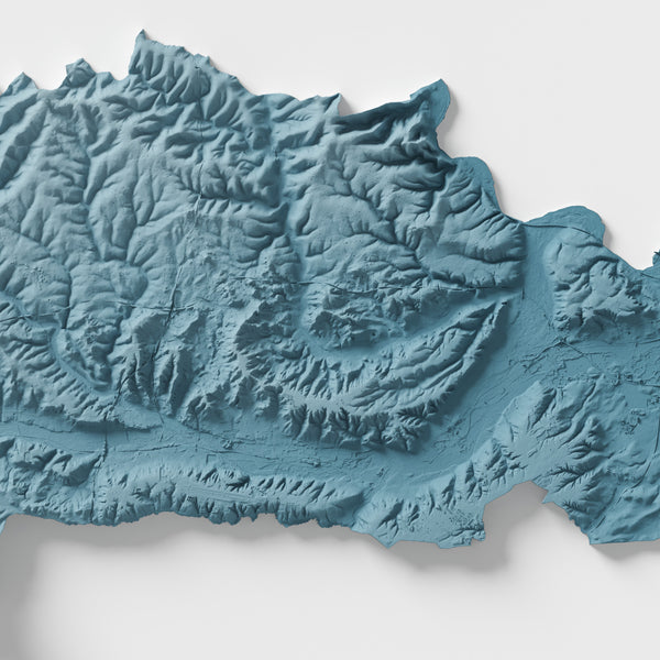 Royal County of Berkshire Shaded Relief