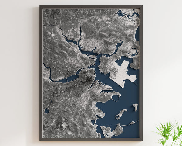 Boston Shaded Relief