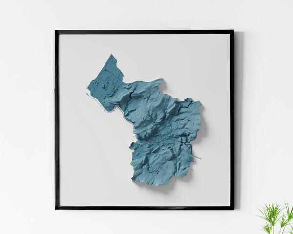 Bristol County Shaded Relief