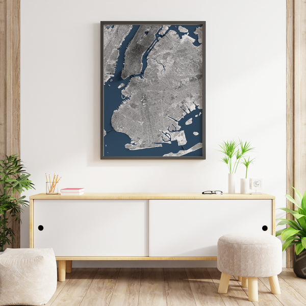 Brooklyn New York Shaded Relief