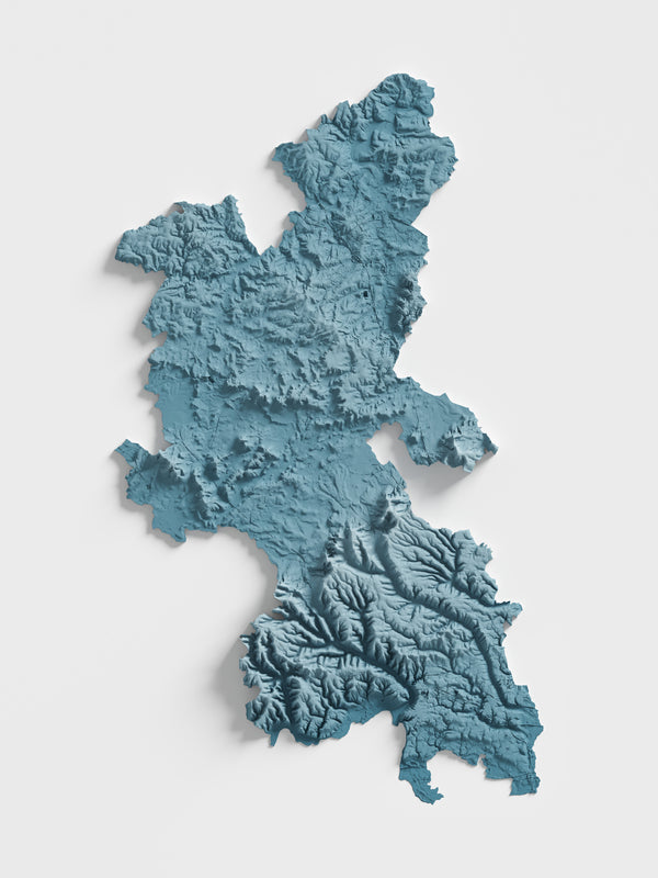 Buckinghamshire County Shaded Relief