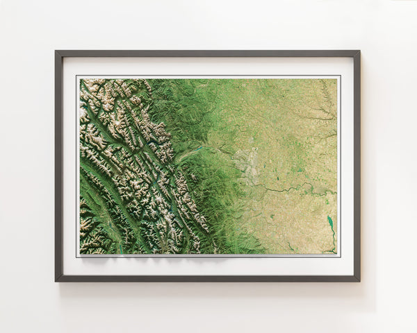Calgary Imagery Shaded Relief