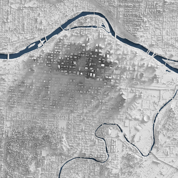 Calgary Shaded Relief