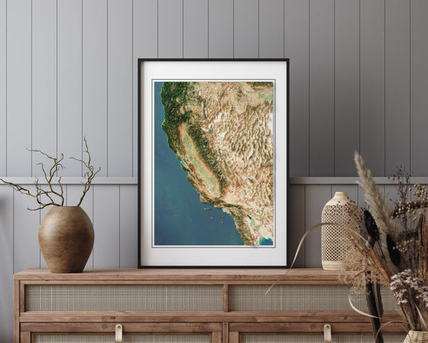 California Imagery Shaded Relief