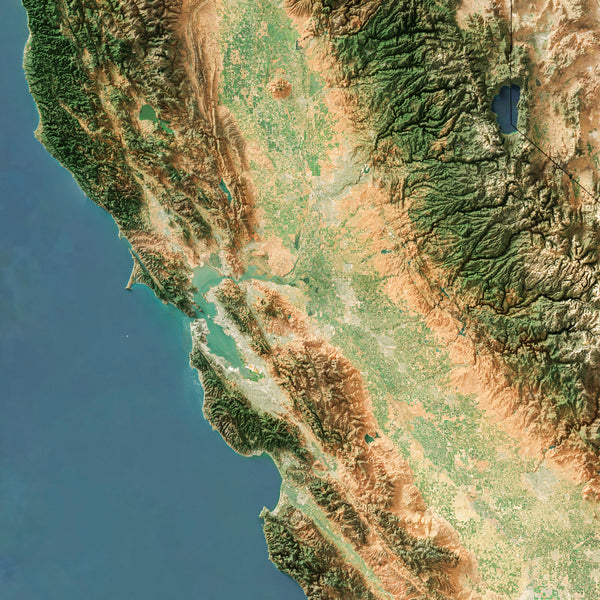 California Imagery Shaded Relief