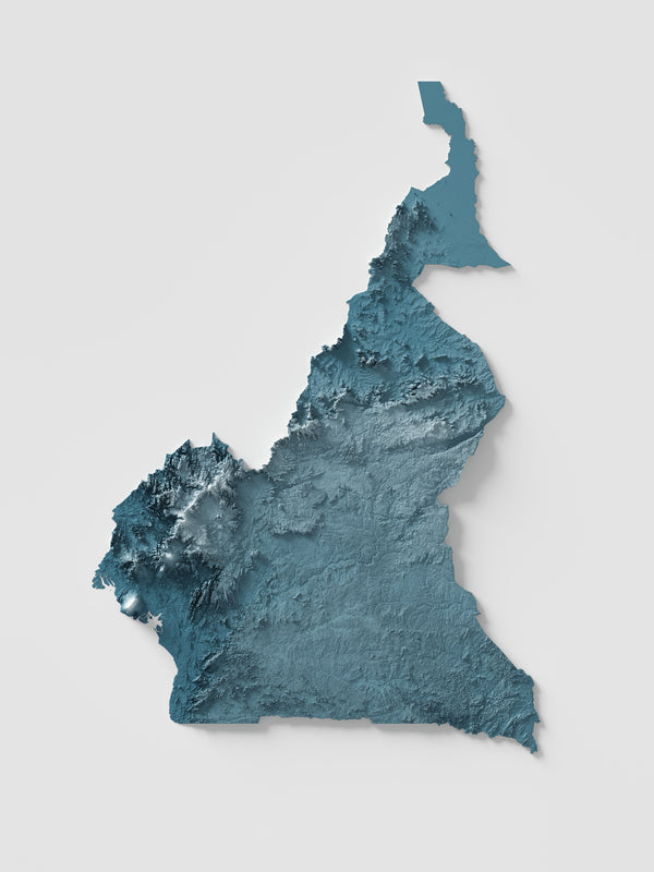 Cameroon Shaded Relief