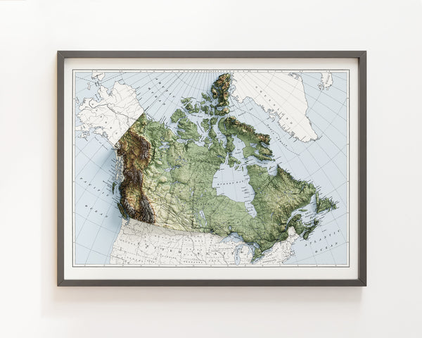 Canada Vintage Topographic Map (c.1915)