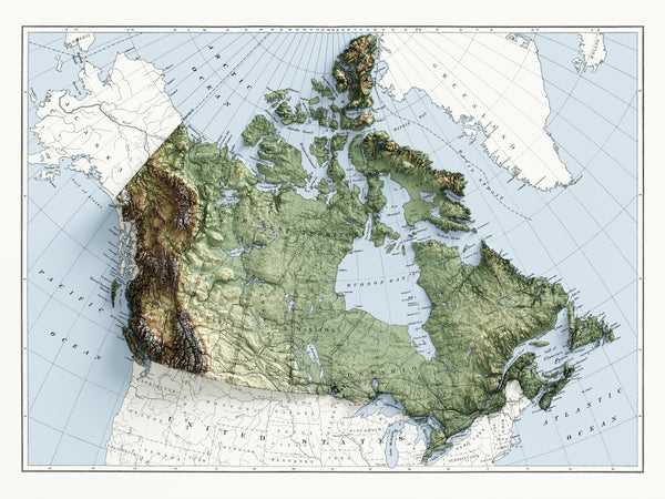 Canada Vintage Topographic Map (c.1915)