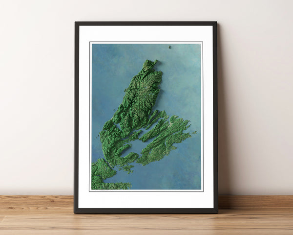 Cape Breton Island Imagery Shaded Relief