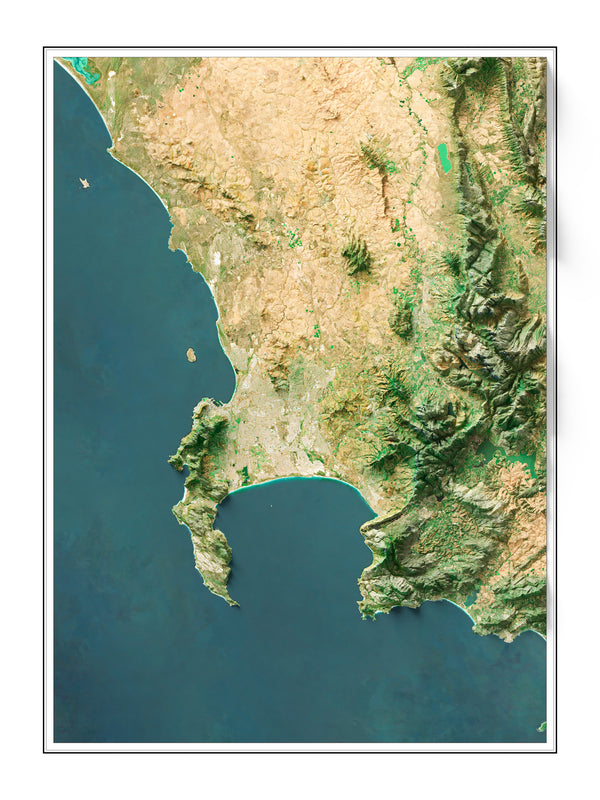 Cape Town Imagery Shaded Relief