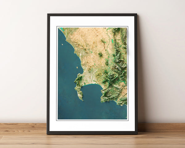 Cape Town Imagery Shaded Relief