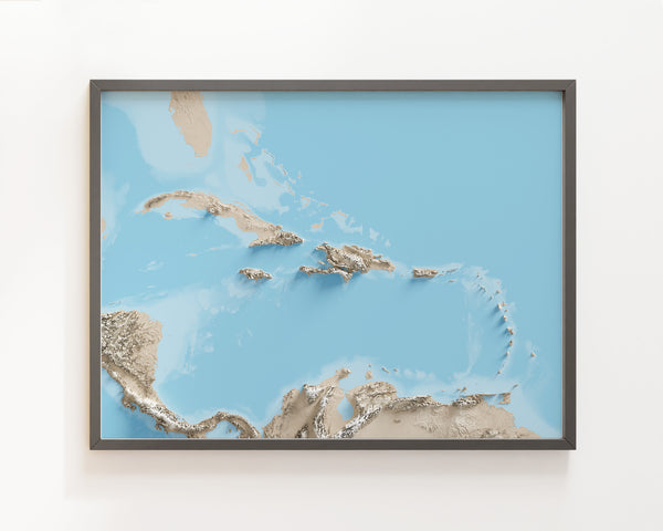 Caribbean Shaded Relief