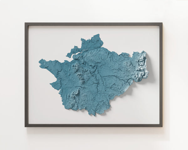 Cheshire County Shaded Relief