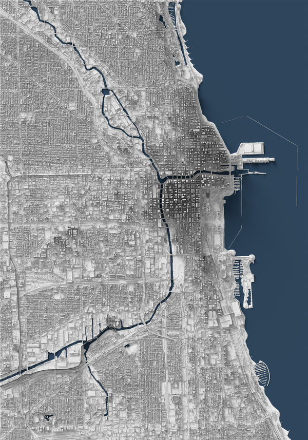 Chicago Shaded Relief