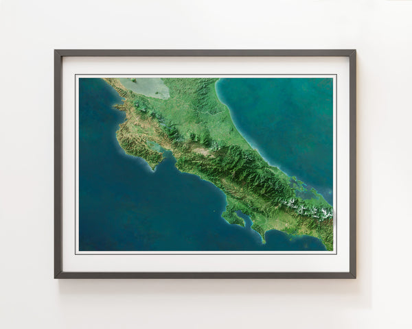 Costa Rica Imagery Shaded Relief