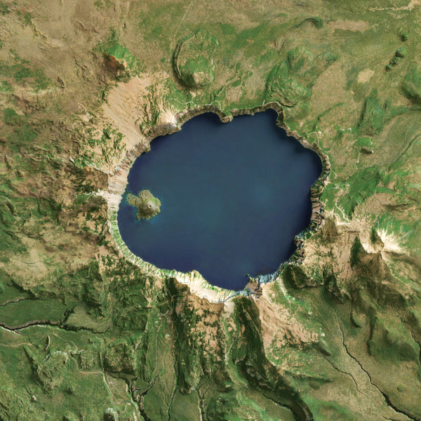 Crater Lake Oregon Imagery Shaded Relief