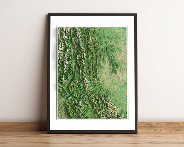 Crowsnest Imagery Shaded Relief