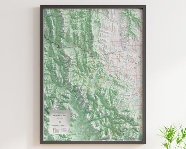 Crowsnest Pass Topographic Map