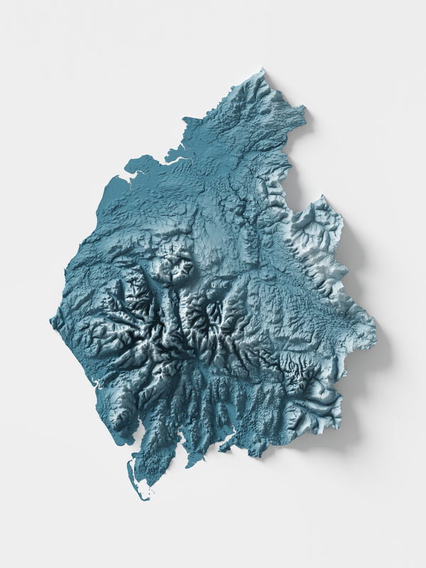 Cumbria County Shaded Relief
