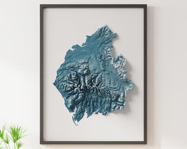 Cumbria County Shaded Relief