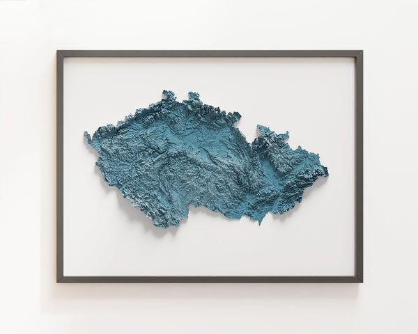 Czech Republic Shaded Relief