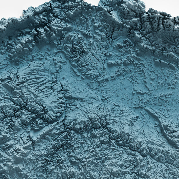 Czech Republic Shaded Relief