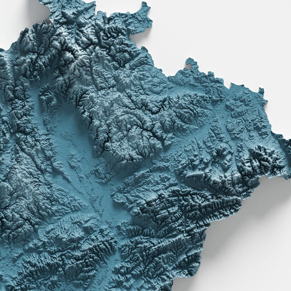 Czech Republic Shaded Relief