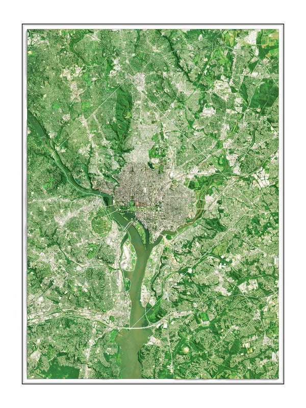 Washington DC Imagery Shaded Relief