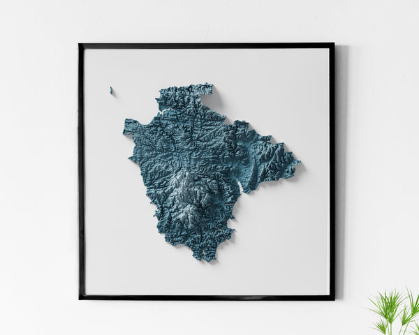 Devon County Shaded Relief
