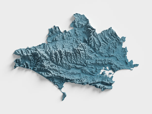 Dorset County Shaded Relief