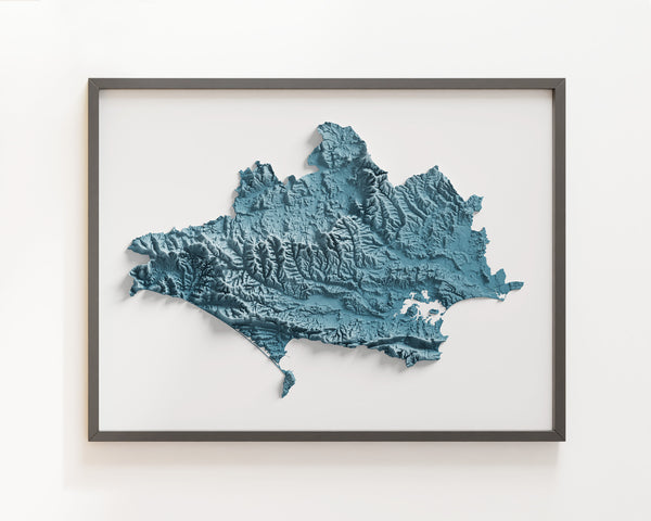 Dorset County Shaded Relief
