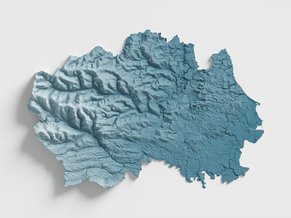 County Durham Shaded Relief