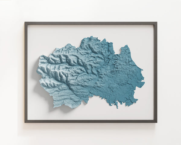 County Durham Shaded Relief