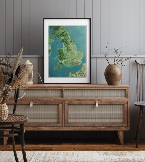 England Imagery Shaded Relief