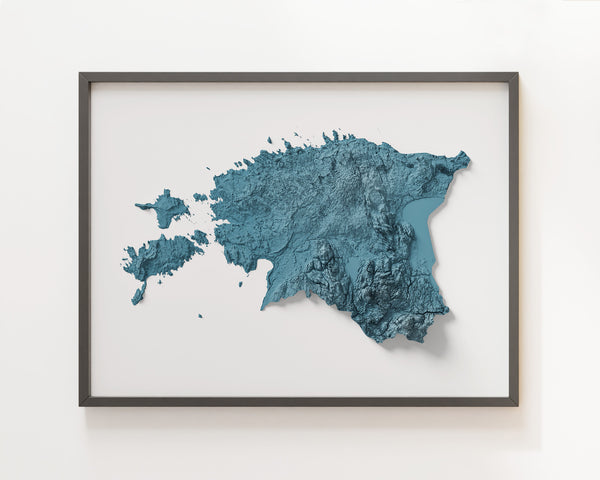 Estonia Shaded Relief
