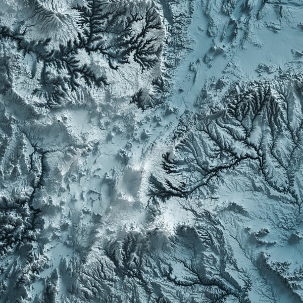 Ethiopia Shaded Relief Map