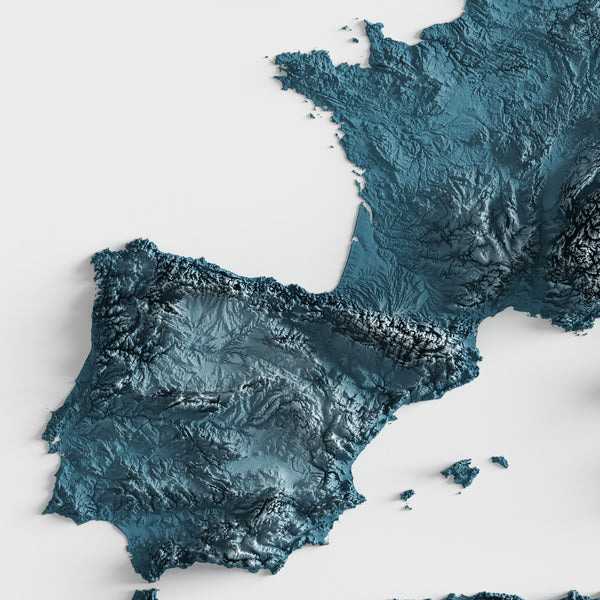 Europe Shaded Relief