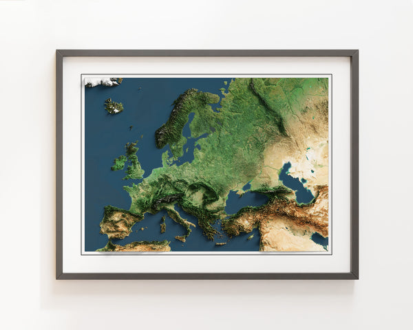 Europe Imagery Shaded Relief