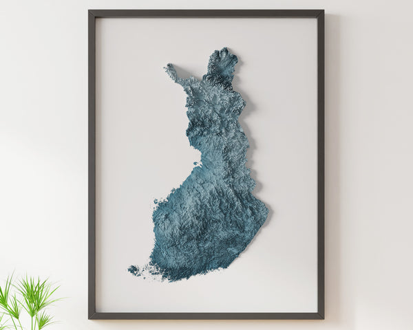 Finland Shaded Relief