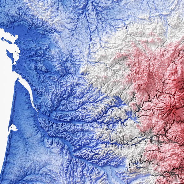République Française (France) Shaded Relief