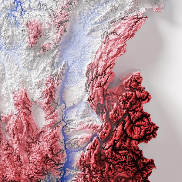 République Française (France) Shaded Relief