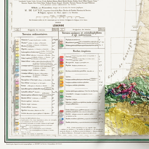 Carte Géologique de la France (c.1933)