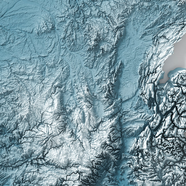 France Shaded Relief