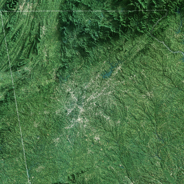 Georgia Imagery Shaded Relief