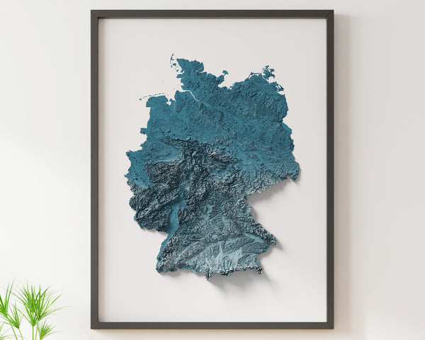 Germany Shaded Relief