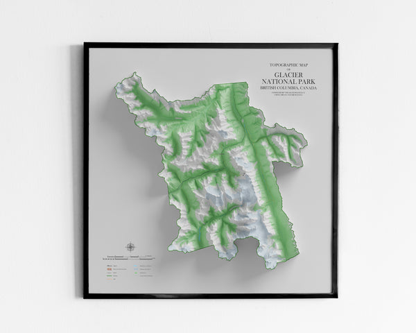 Glacier National Park Topographic Map