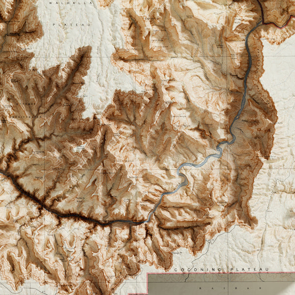 Grand Canyon Topographic Map c. 1927