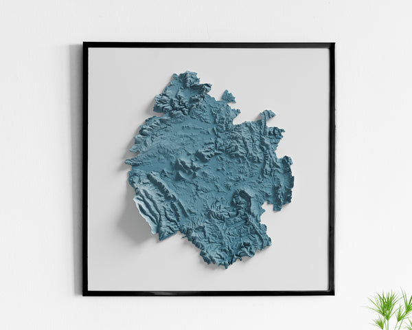 Herefordshire County Shaded Relief
