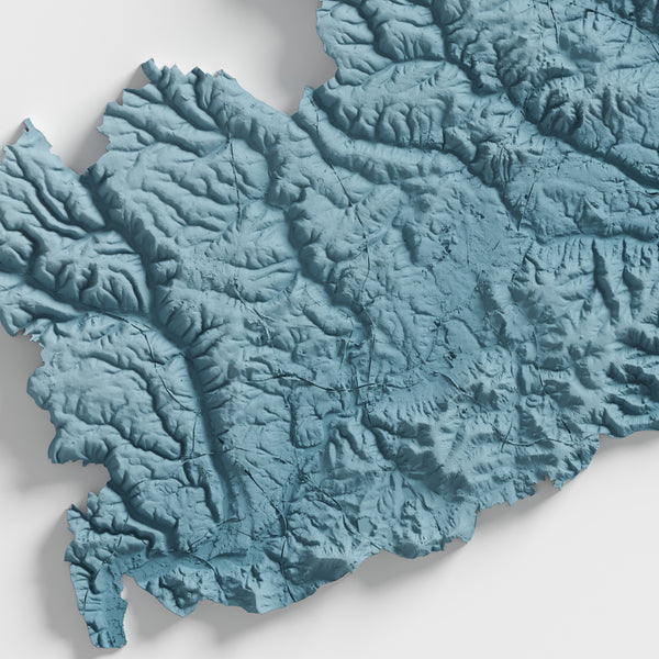 Hertfordshire County Shaded Relief