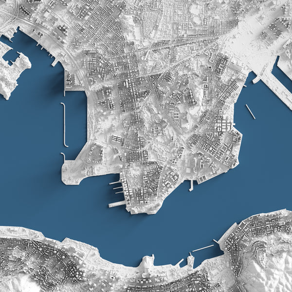 Hong Kong Shaded Relief